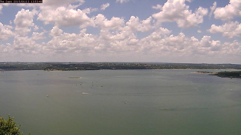 Lake Travis webcam, June 13, 2015 1:00 PM CT