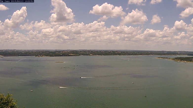 Lake Travis webcam, June 13, 2015 1:10 PM CT