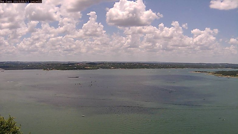 Lake Travis webcam, June 13, 2015 1:20 PM CT