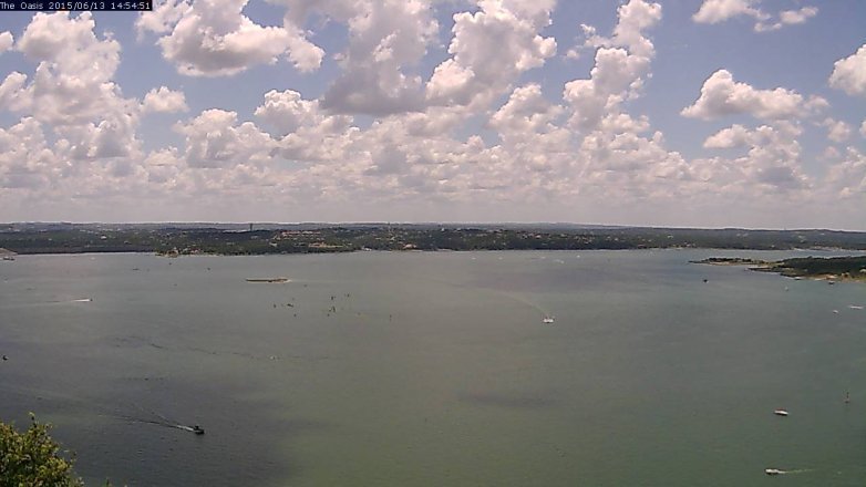 Lake Travis webcam, June 13, 2015 2:00 PM CT