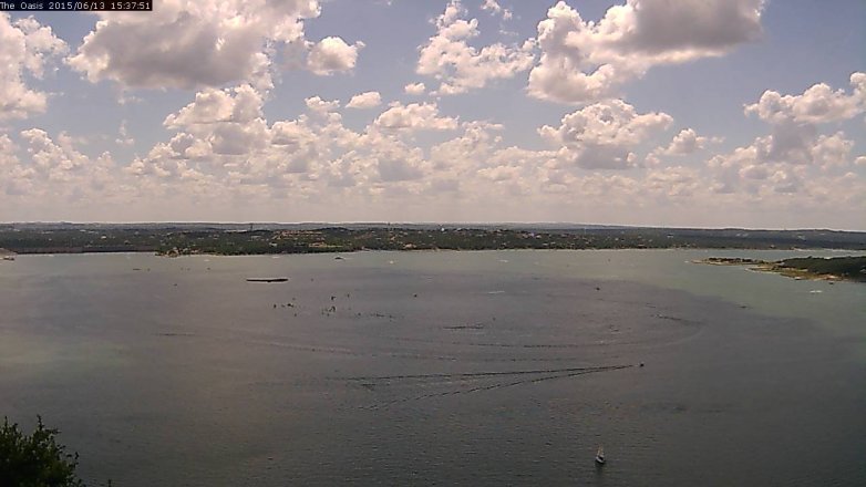 Lake Travis webcam, June 13, 2015 2:45 PM CT