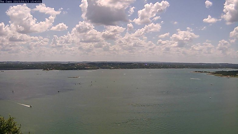 Lake Travis webcam, June 13, 2015 2:50 PM CT
