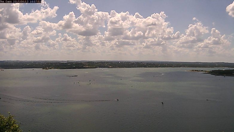 Lake Travis webcam, June 13, 2015 3:15 PM CT