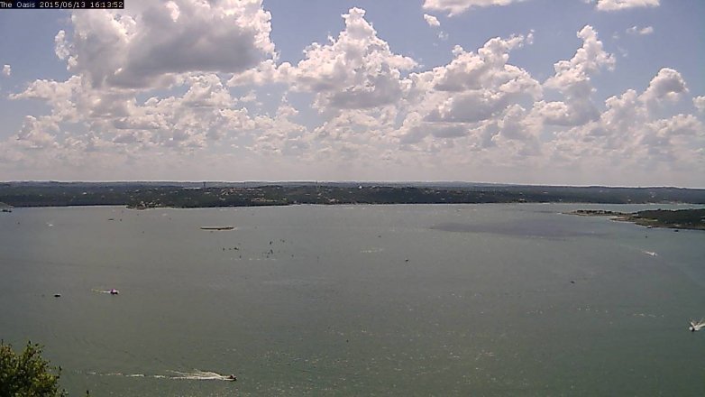 Lake Travis webcam, June 13, 2015 3:20 PM CT