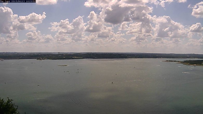Lake Travis webcam, June 13, 2015 3:30 PM CT