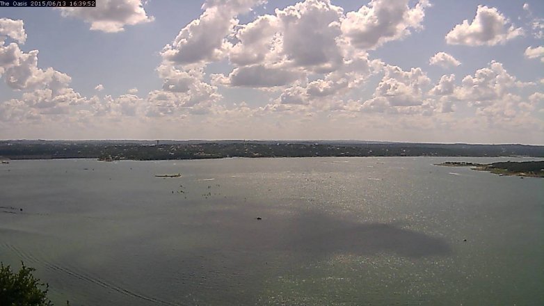 Lake Travis webcam, June 13, 2015 3:45 PM CT
