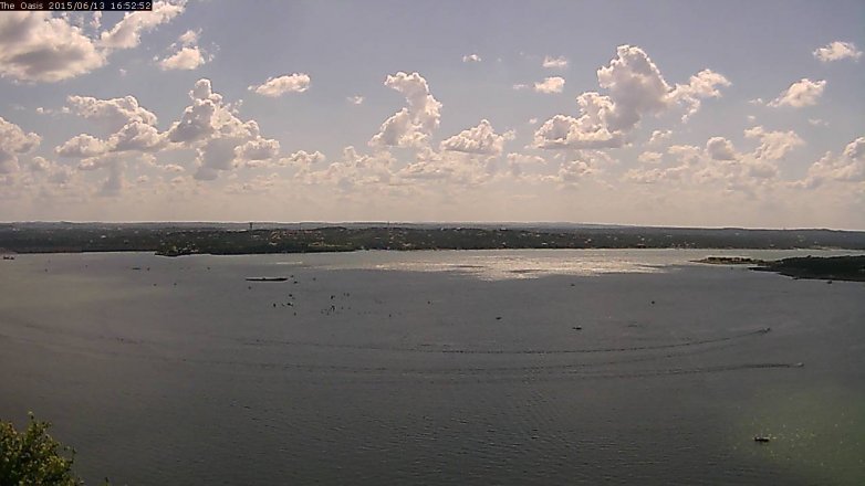 Lake Travis webcam, June 13, 2015 4:00 PM CT
