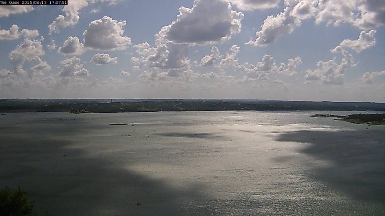 Lake Travis webcam, June 13, 2015 4:15 PM CT