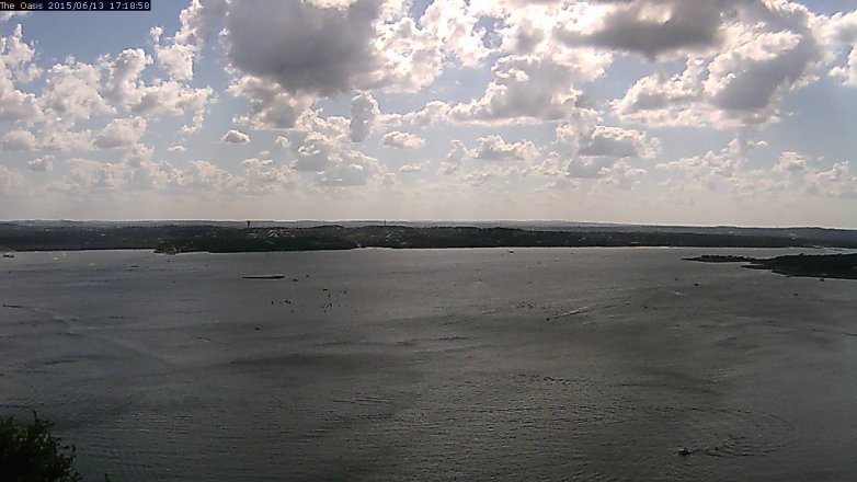 Lake Travis webcam, June 13, 2015 4:25 PM CT