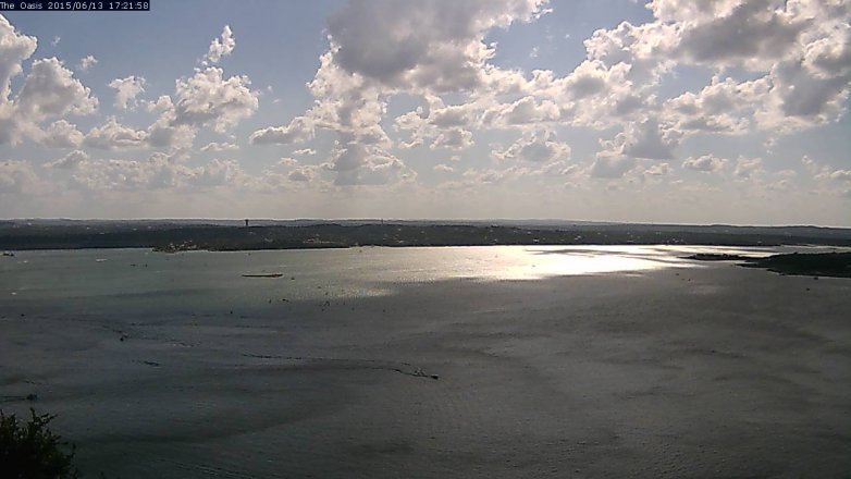 Lake Travis webcam, June 13, 2015 4:30 PM CT
