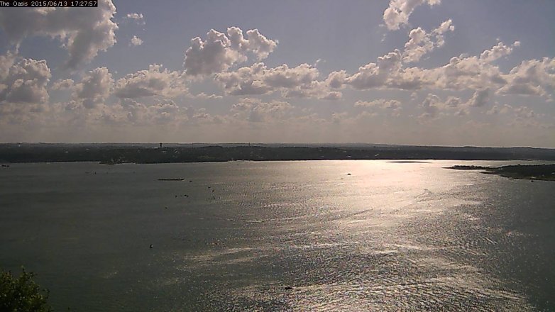 Lake Travis webcam, June 13, 2015 4:35 PM CT