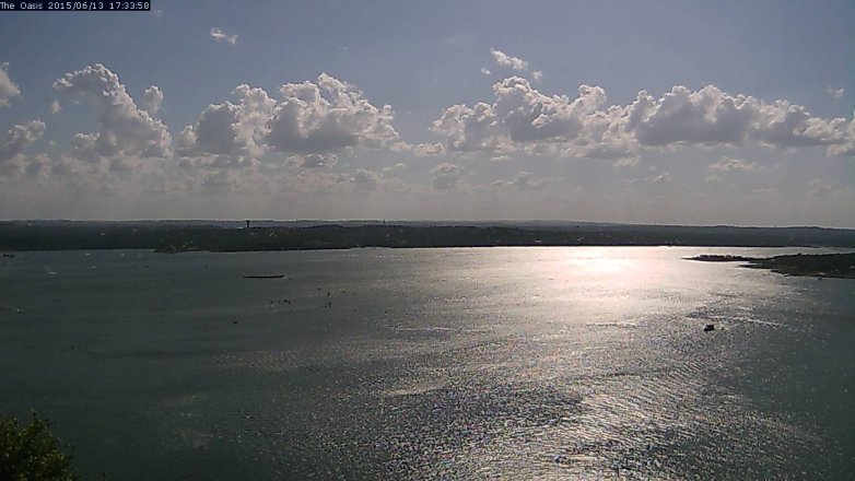 Lake Travis webcam, June 13, 2015 4:40 PM CT