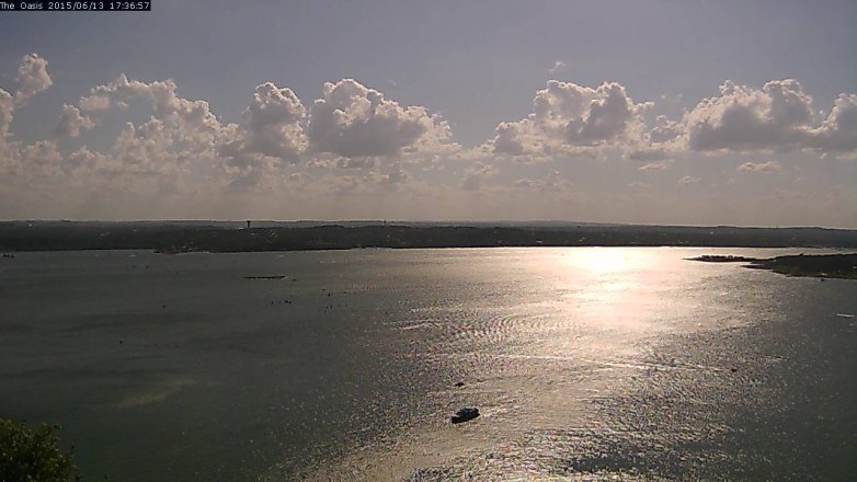Lake Travis webcam, June 13, 2015 4:45 PM CT