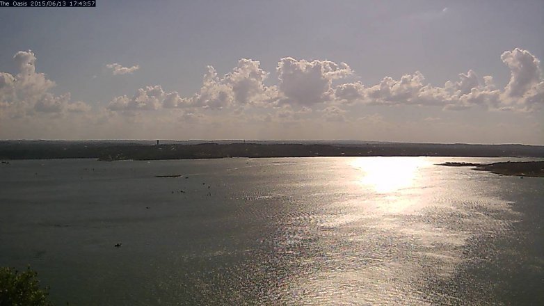 Lake Travis webcam, June 13, 2015 4:50 PM CT