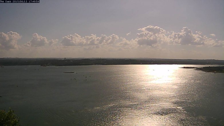 Lake Travis webcam, June 13, 2015 4:55 PM CT