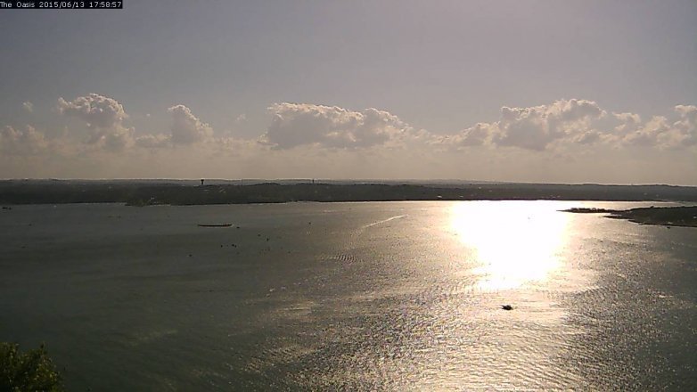 Lake Travis webcam, June 13, 2015 5:05 PM CT
