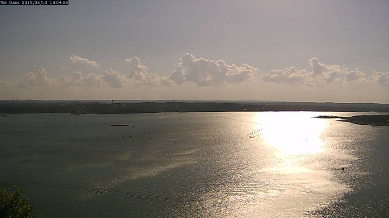 Lake Travis webcam, June 13, 2015 5:10 PM CT