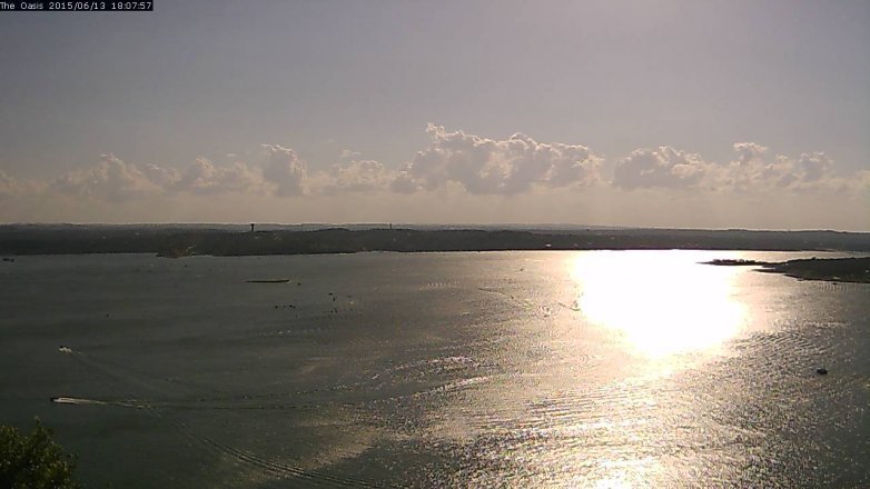 Lake Travis webcam, June 13, 2015 5:15 PM CT