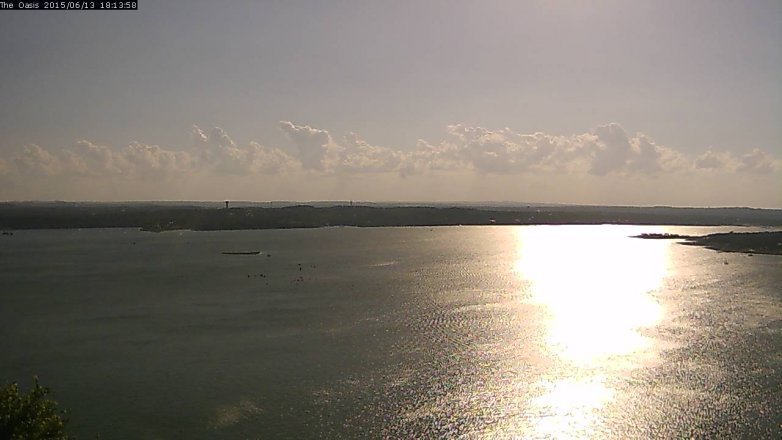 Lake Travis webcam, June 13, 2015 5:20 PM CT