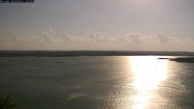 Lake Travis webcam, June 13, 2015 5:25 PM CT