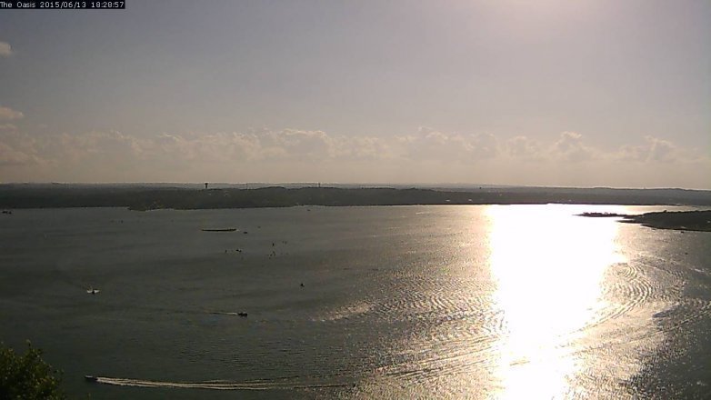 Lake Travis webcam, June 13, 2015 5:35 PM CT