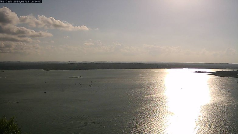 Lake Travis webcam, June 13, 2015 5:40 PM CT