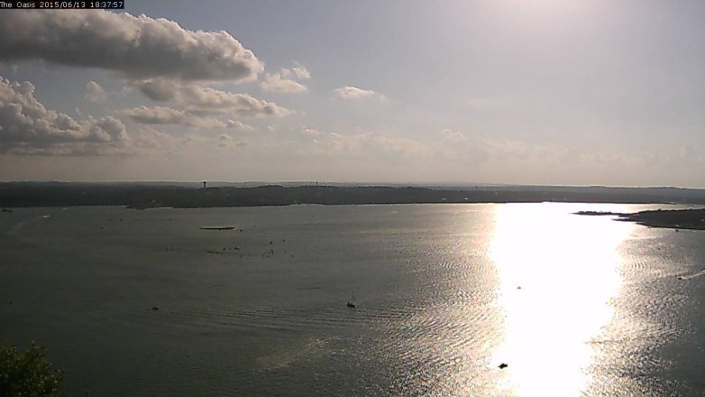 Lake Travis webcam, June 13, 2015 5:45 PM CT