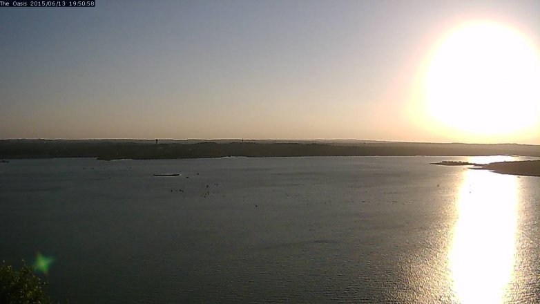 Lake Travis webcam, June 13, 2015 6:55 PM CT