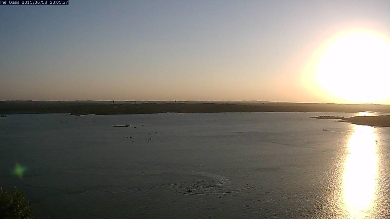 Lake Travis webcam, June 13, 2015 7:10 PM CT