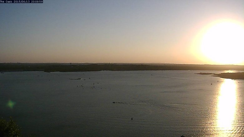 Lake Travis webcam, June 13, 2015 7:15 PM CT