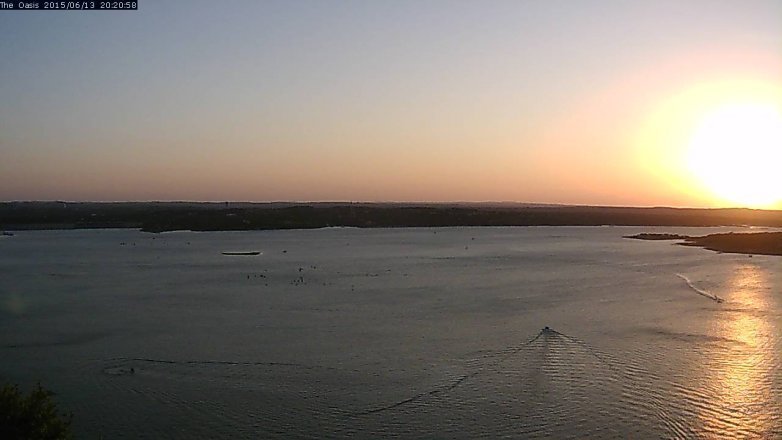 Lake Travis webcam, June 13, 2015 7:25 PM CT