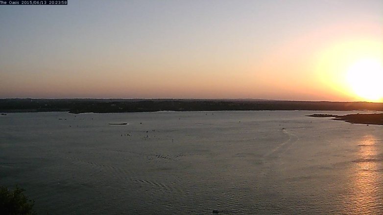 Lake Travis webcam, June 13, 2015 7:30 PM CT
