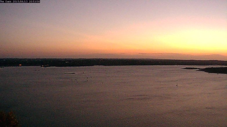 Lake Travis webcam, June 13, 2015 8:00 PM CT