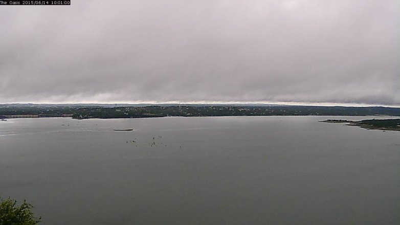 Lake Travis webcam, June 14, 2015 9:10 AM CT