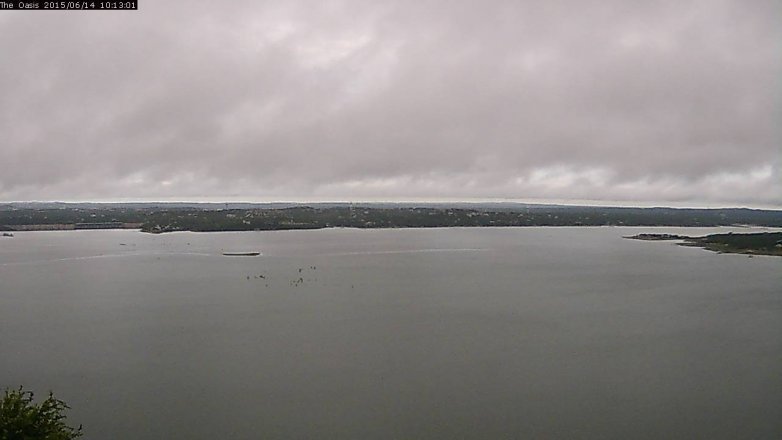 Lake Travis webcam, June 14, 2015 9:20 AM CT