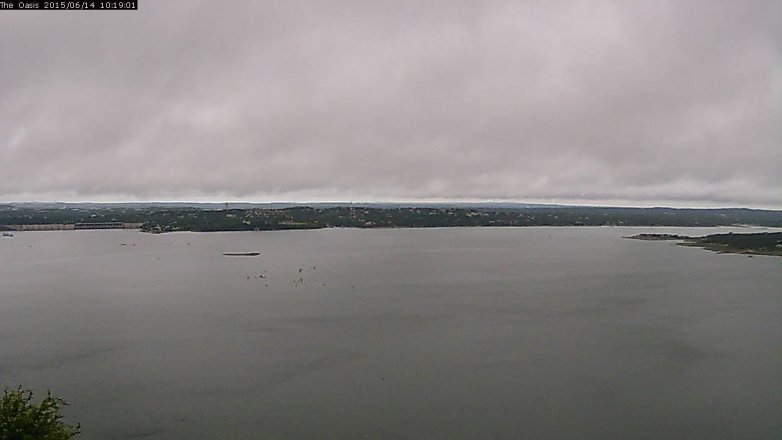 Lake Travis webcam, June 14, 2015 9:25 AM CT