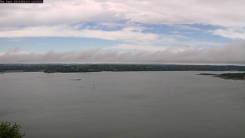 Lake Travis webcam, June 14, 2015 9:30 AM CT