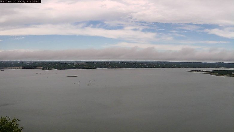 Lake Travis webcam, June 14, 2015 9:35 AM CT