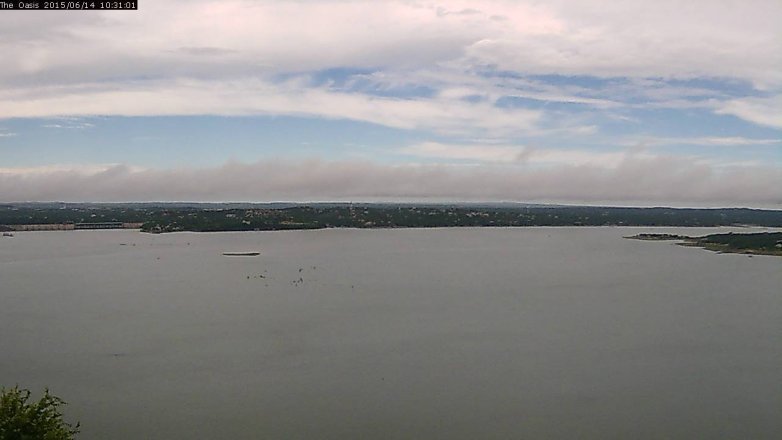 Lake Travis webcam, June 14, 2015 9:40 AM CT