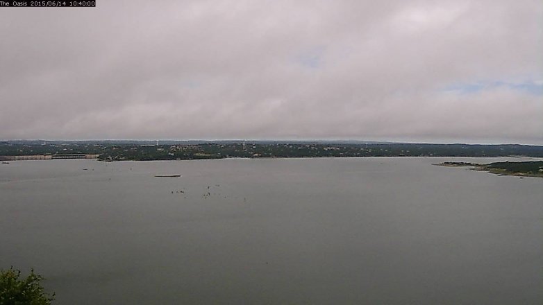 Lake Travis webcam, June 14, 2015 9:45 AM CT