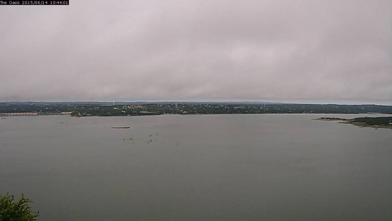 Lake Travis webcam, June 14, 2015 9:50 AM CT