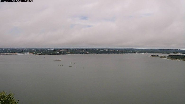 Lake Travis webcam, June 14, 2015 9:55 AM CT