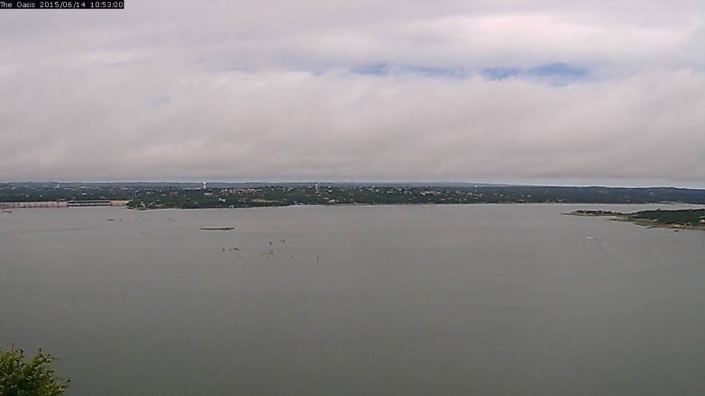 Lake Travis webcam, June 14, 2015 10:00 AM CT