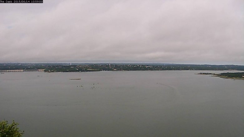 Lake Travis webcam, June 14, 2015 10:05 AM CT