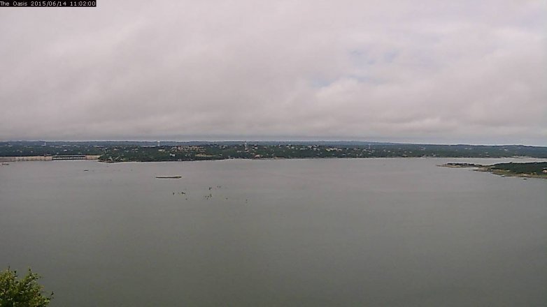 Lake Travis webcam, June 14, 2015 10:10 AM CT
