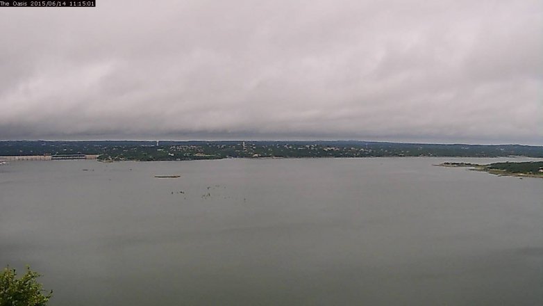 Lake Travis webcam, June 14, 2015 10:20 AM CT