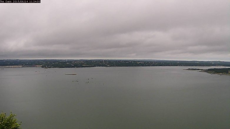 Lake Travis webcam, June 14, 2015 10:40 AM CT