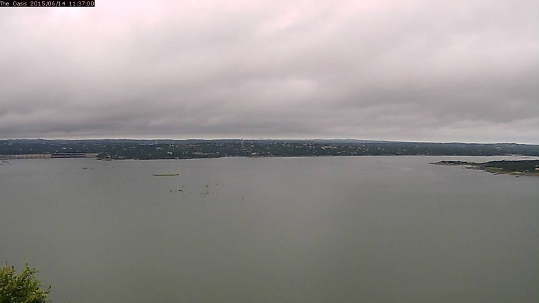 Lake Travis webcam, June 14, 2015 10:45 AM CT
