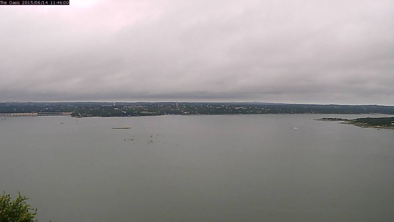 Lake Travis webcam, June 14, 2015 10:50 AM CT