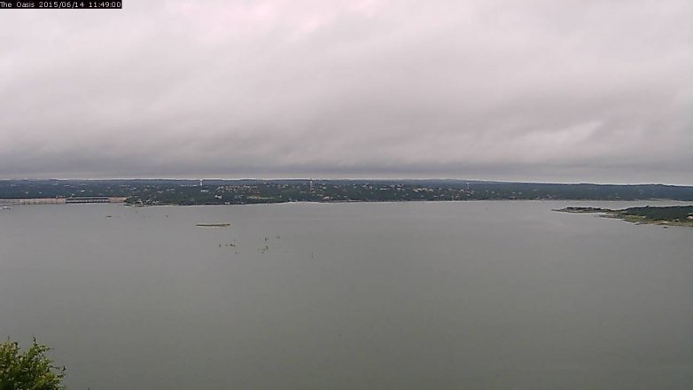 Lake Travis webcam, June 14, 2015 10:55 AM CT